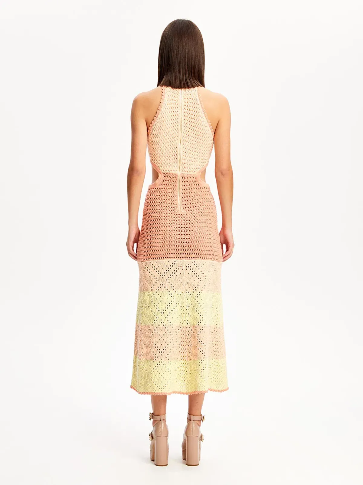 Alice McCall Salty Kisses Midi Dress Tea Rose Pink Size 14 / XL - Image 3