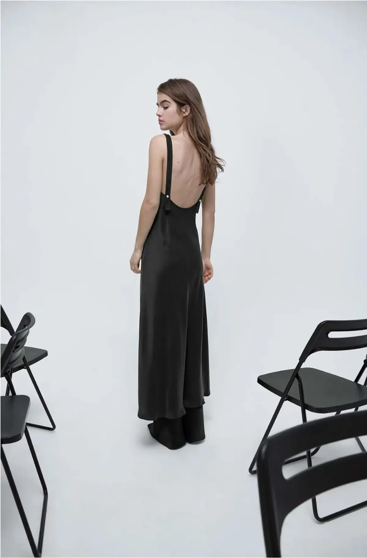 Silk Laundry Deco Ruched Dress Black Size M / Au 10 - Image 2