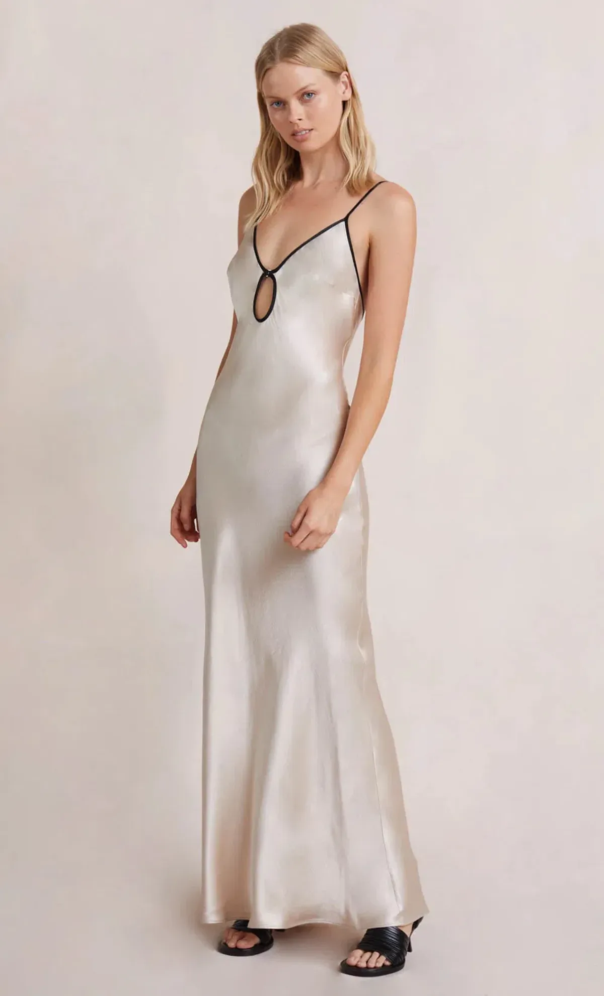 Bec & Bridge Kara Keyhole Maxi Dress Sand Size 10 - Image 11
