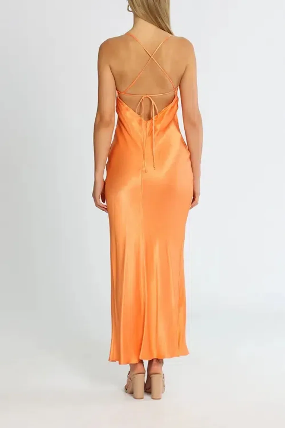 Bec & Bridge Annika Cowl Gown Sorbet Size 8 - Image 8