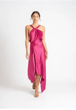 One Fell Swoop Audrey Dress In Boysenberry Size 8 for rent on The Volte - image 1