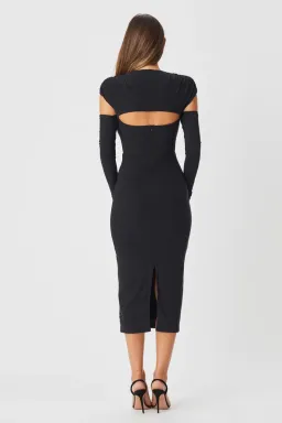Bianca & Bridgett Simi Dress Black Size XS for rent on The Volte - image 2