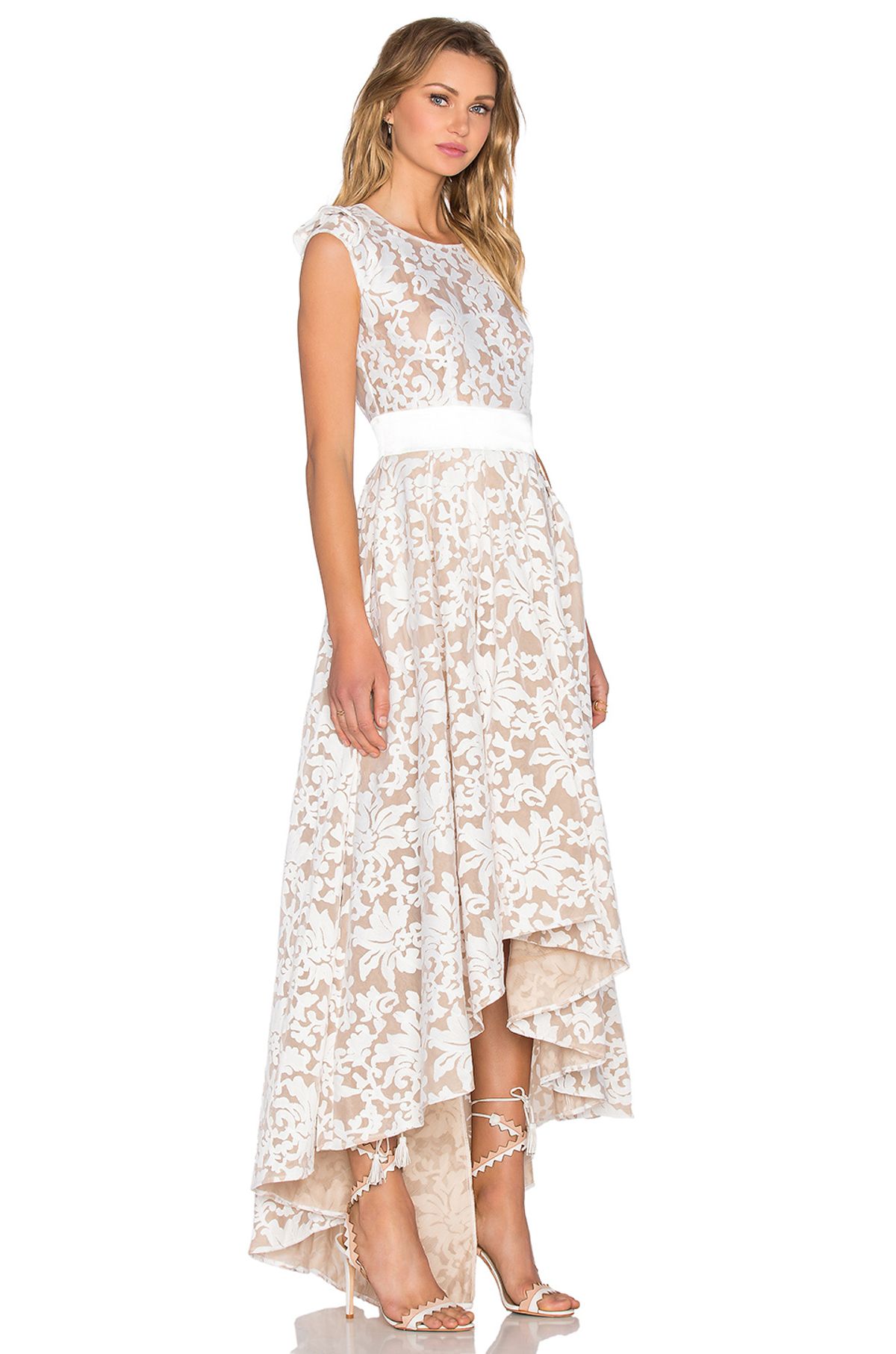 Bronx & Banco Bohem Nude Print Dress Nude Size 10 - Image 3
