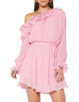 Mossman  A Slice of Heaven Mini Dress Pink Size 8 for rent on The Volte - image 2