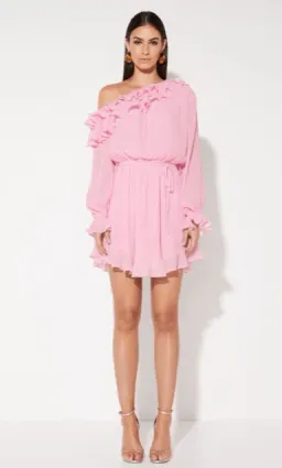 Mossman  A Slice of Heaven Mini Dress Pink Size 8 for rent on The Volte - image 5