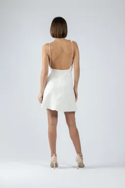 One Fell Swoop Audrey Mini Dress Coco White Size 10 for rent on The Volte - image 3