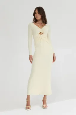 Significant Other Marie Dress Butter Yellow Size 6 for rent on The Volte - image 1