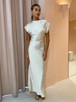Camilla and Marc Elcar Dress in Champagne Size 8 for rent on The Volte - image 1