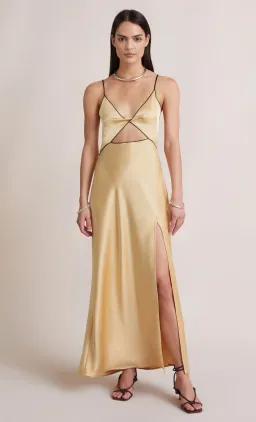 Bec & Bridge Hazel Maxi Dress in Wheat Yellow Size AU 10 for rent on The Volte - image 5