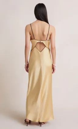 Bec & Bridge Hazel Maxi Dress in Wheat Yellow Size AU 10 for rent on The Volte - image 4