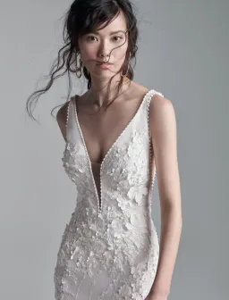 Sottero And Midgley Wedding Dress White Size 10  for rent on The Volte - image 2