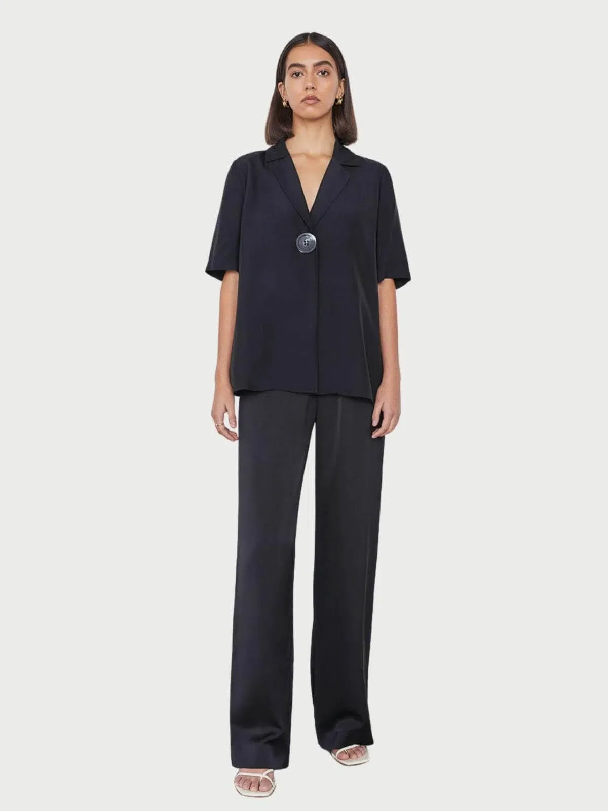 Viktoria & Woods Chorus Shirt & Pilot Pants Set Black Size 0 / Au 6 - Image 1