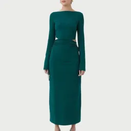 Camilla And Marc  Alexandre Dress Emerald Green Size 8 for rent on The Volte - image 2