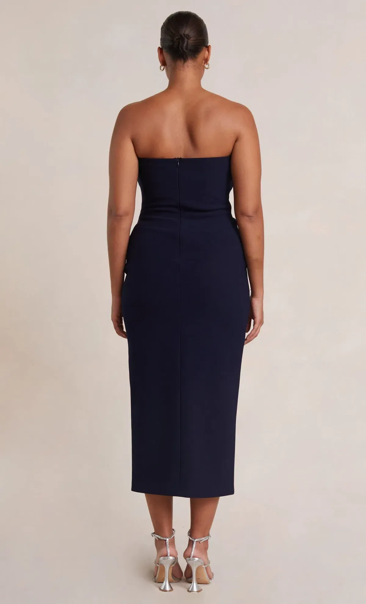 Bec & Bridge Be Mine Strapless Midi Dress Ink Size 10 - Image 3