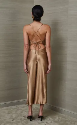 Bec and Bridge Aubrey Dress Gold Size 8 for rent on The Volte - image 2