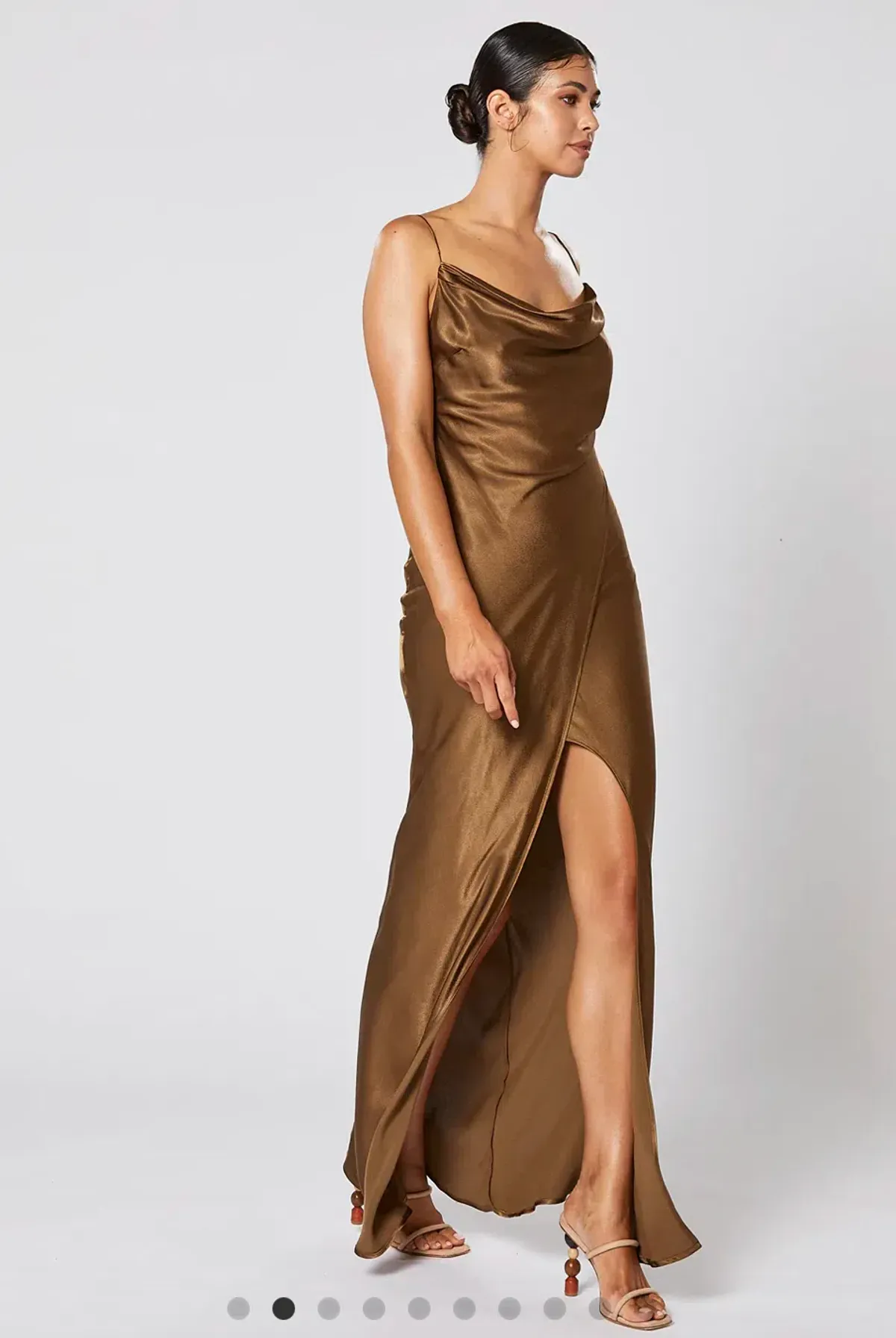 Winona Etoile Dress in Cocoa Size Medium/ Au 10 - Image 3