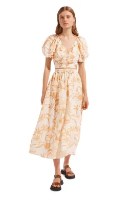 Steele Jules Skirt and Murphy Top in Sand Palmette Print Size M/AU 10 for rent on The Volte - image 1