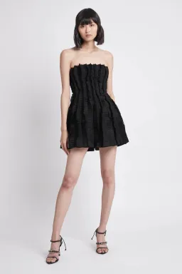 Aje The Hybrid Sleeveless Mini Dress Black Size 8 for rent on The Volte - image 1