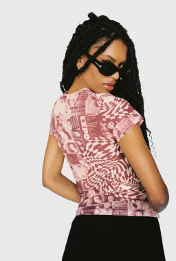 Miaou Mini Tee in Wanted Red Size Small/Au 8  for rent on The Volte - image 3