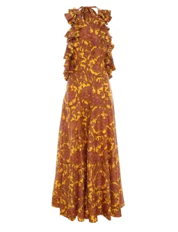 Zimmermann Tiggy Halter Long Dress Print Size 1 / Au 10 for rent on The Volte - image 5