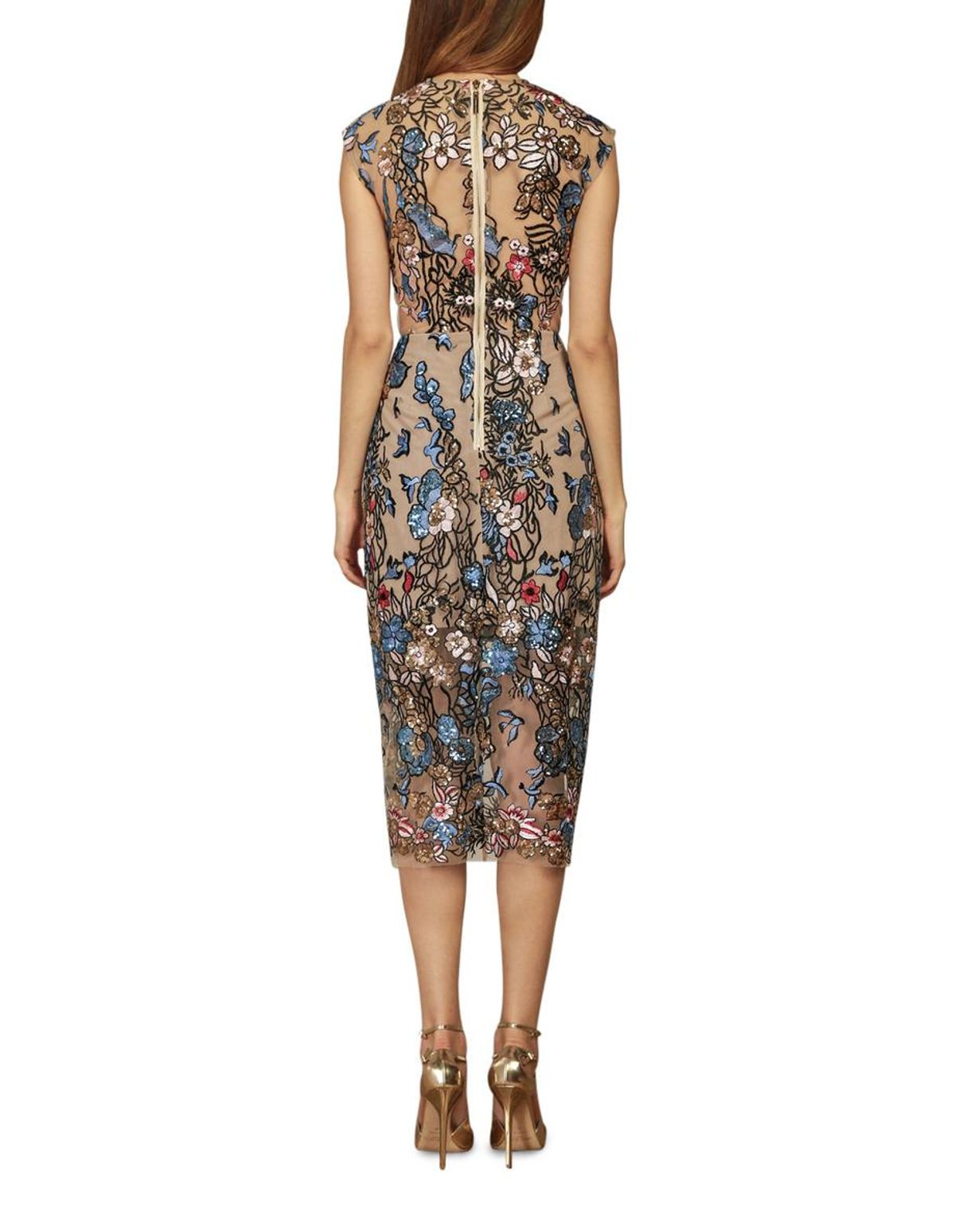 BRONX & BANCO BIRDS OF PARADISE MIDI DRESS size 12 - Image 5