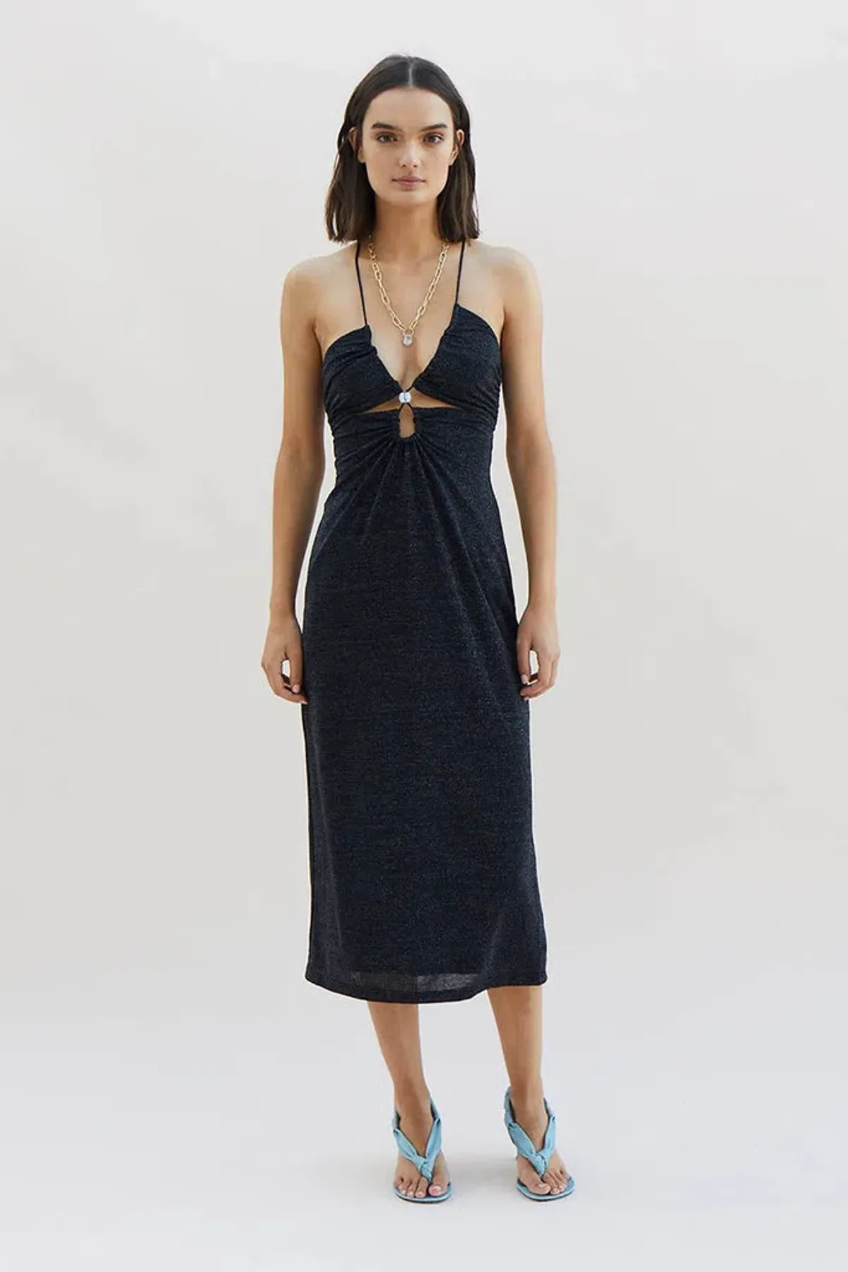 Suboo Asha Splice Slip Dress Black Size XS/Au 6 - Image 1
