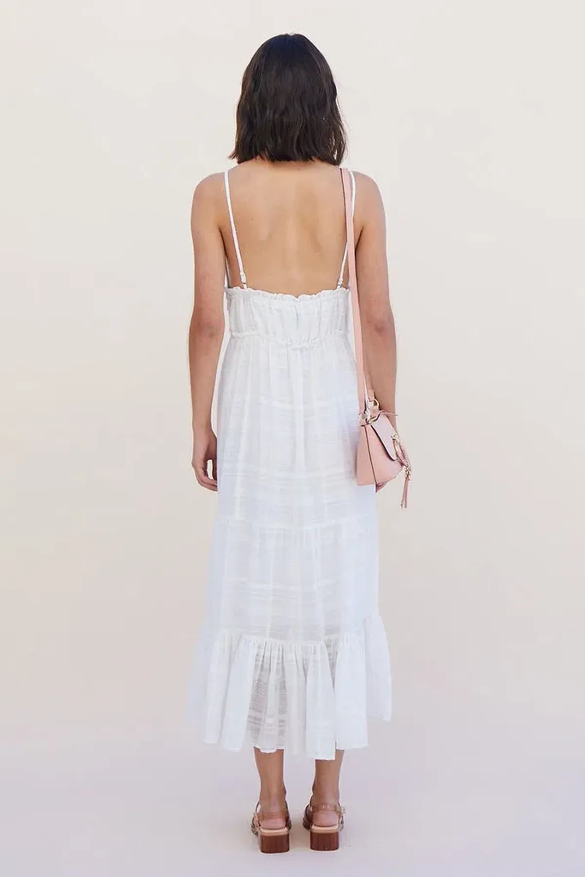 Suboo Yoko Maxi Dress Ivory Size M/Au 10 - Image 4