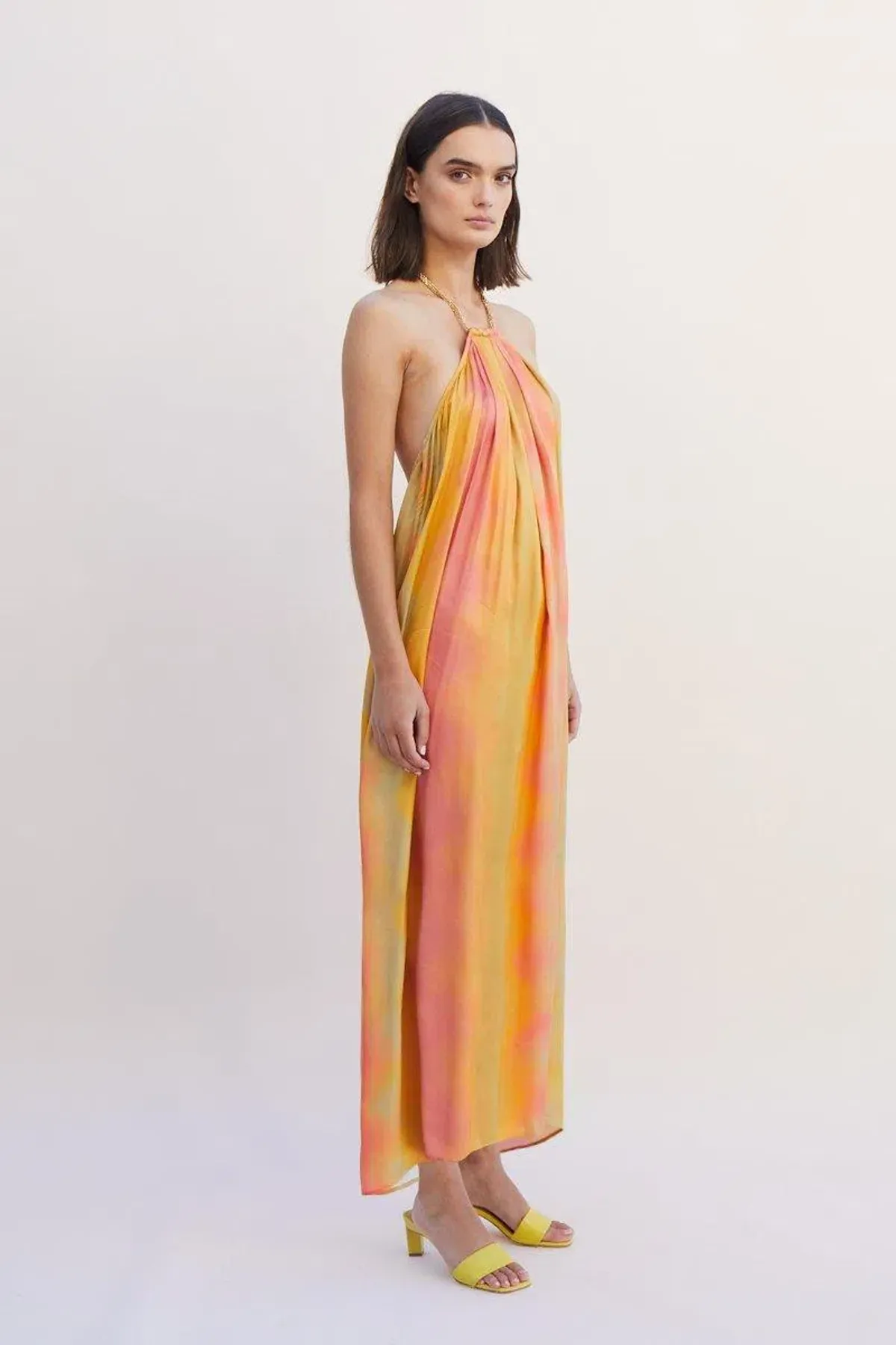 Suboo Sundown Halterneck Maxi Dress in Ombre Sundown Size M/Au 10 - Image 2