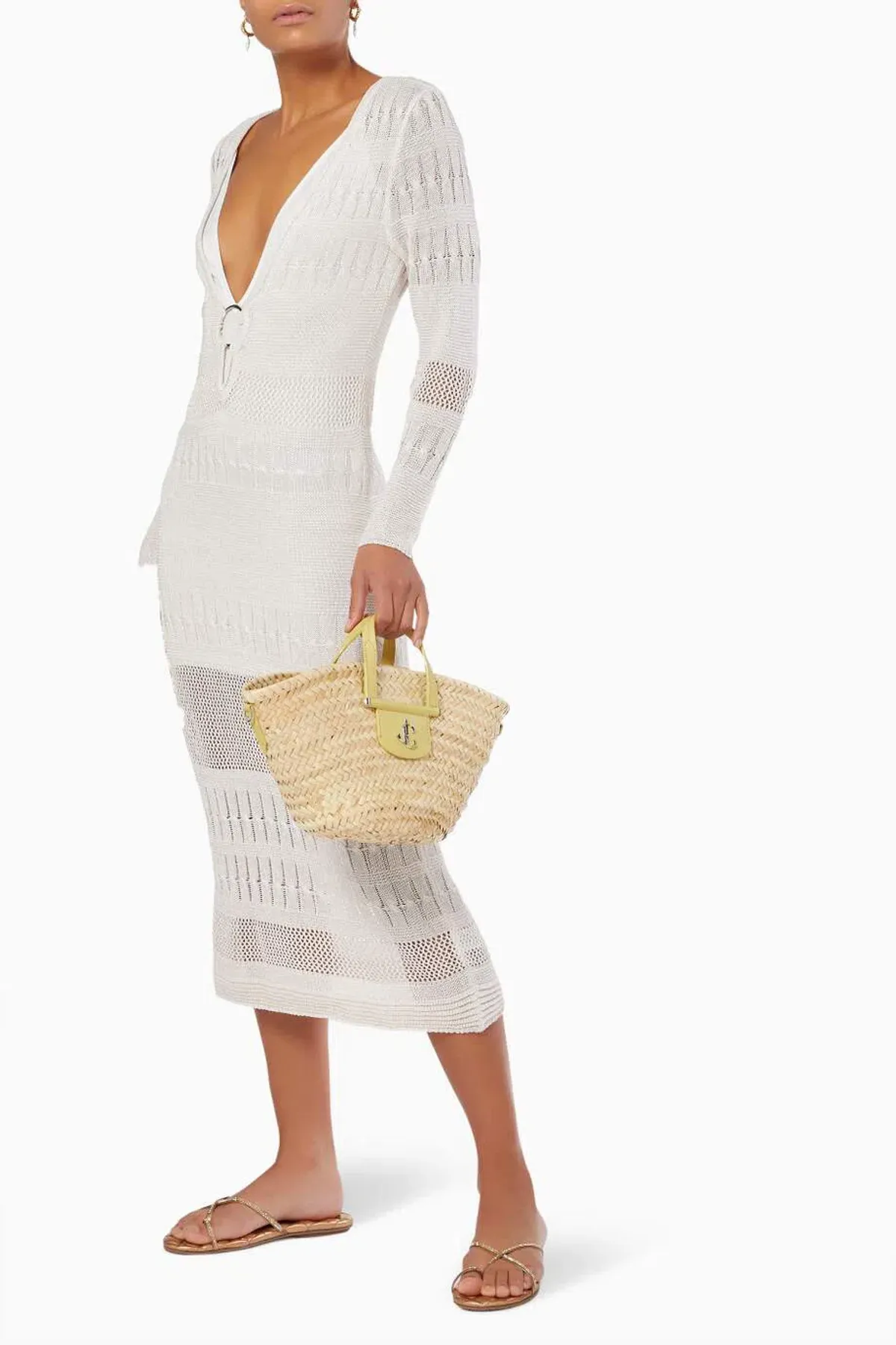 Suboo Harper Knit Kaftan White Size 8/S - Image 2