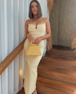 Paris Georgia Marlo Dress Yellow Size XS/ Au 6 for rent on The Volte - image 4