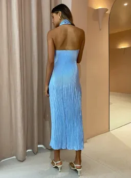 L'idée Soirée Halter Gown Sky Blue Size 6 for rent on The Volte - image 5