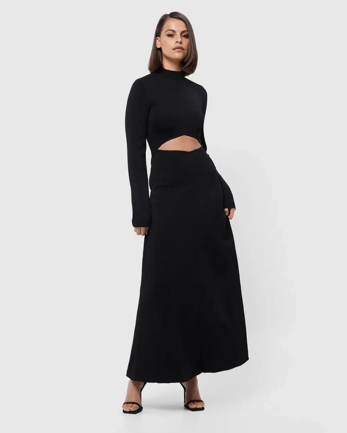 Mossman The Fifth Knit Maxi Dress Black Size 16 - Image 1