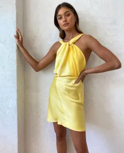One Fell Swoop Audrey Mini in Bumble Bee Yellow Size 8 for rent on The Volte - image 3