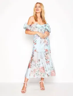 Alice McCall Send Me A Postcard Silk Midi Dress Floral Size 14 for rent on The Volte - image 2