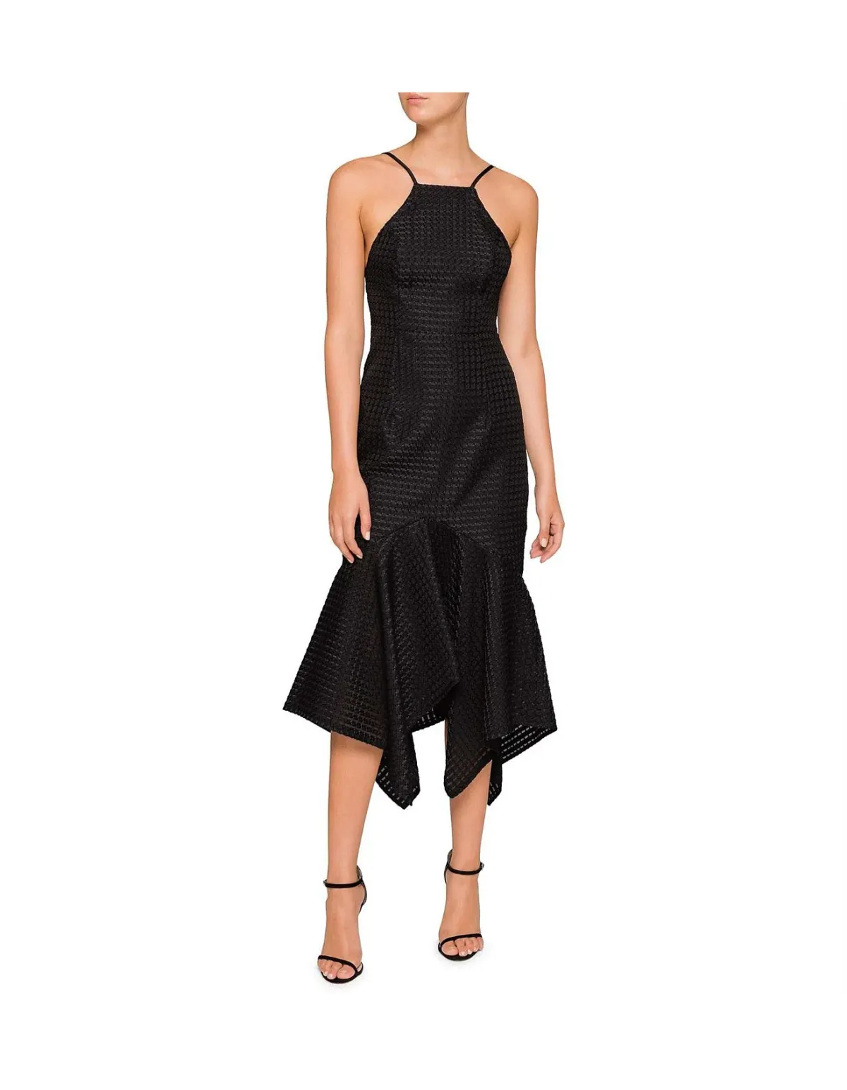 Shona Joy Lucia Lace Up Cocktail Dress Black Size 8 - Image 1