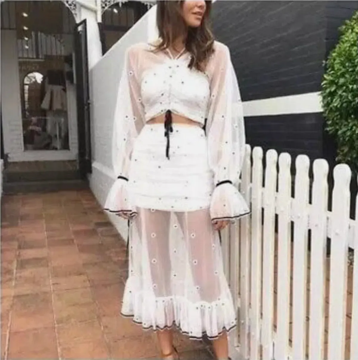 Alice McCall Le Lady Skirt White Size 6 - Image 4