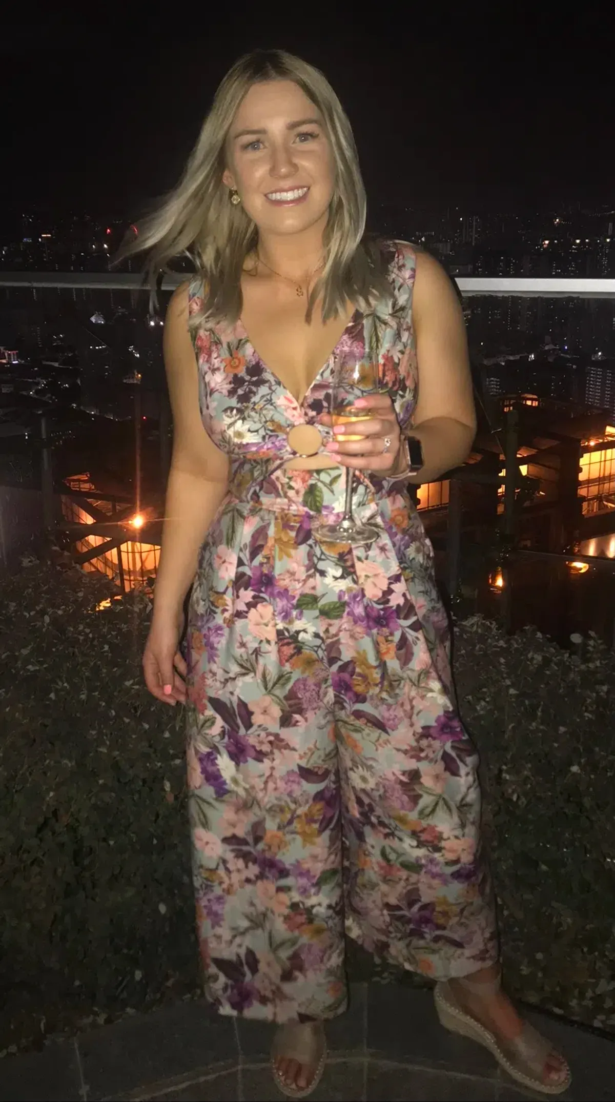 Sheike Hannah Floral Jumpsuit Size 8 - Image 3