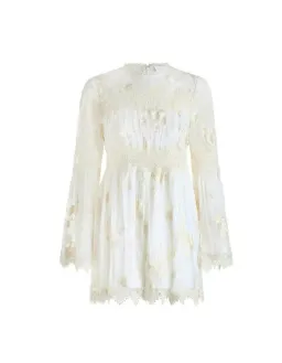 Zimmermann Tropicale Antique Playsuit Cream Size 1/Au 10  for rent on The Volte - image 2