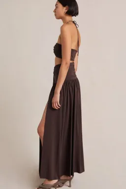 Bec & Bridge Joelene Top and Skirt Set Cognac Size 8  for rent on The Volte - image 2
