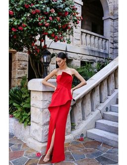 Elle Zeitoune Red Esmerelda Dress size 12 for rent on The Volte - image 3
