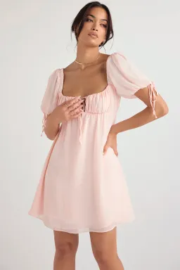 House of CB Princess Mini Dress In Pink Quartz Size 8  for rent on The Volte - image 6