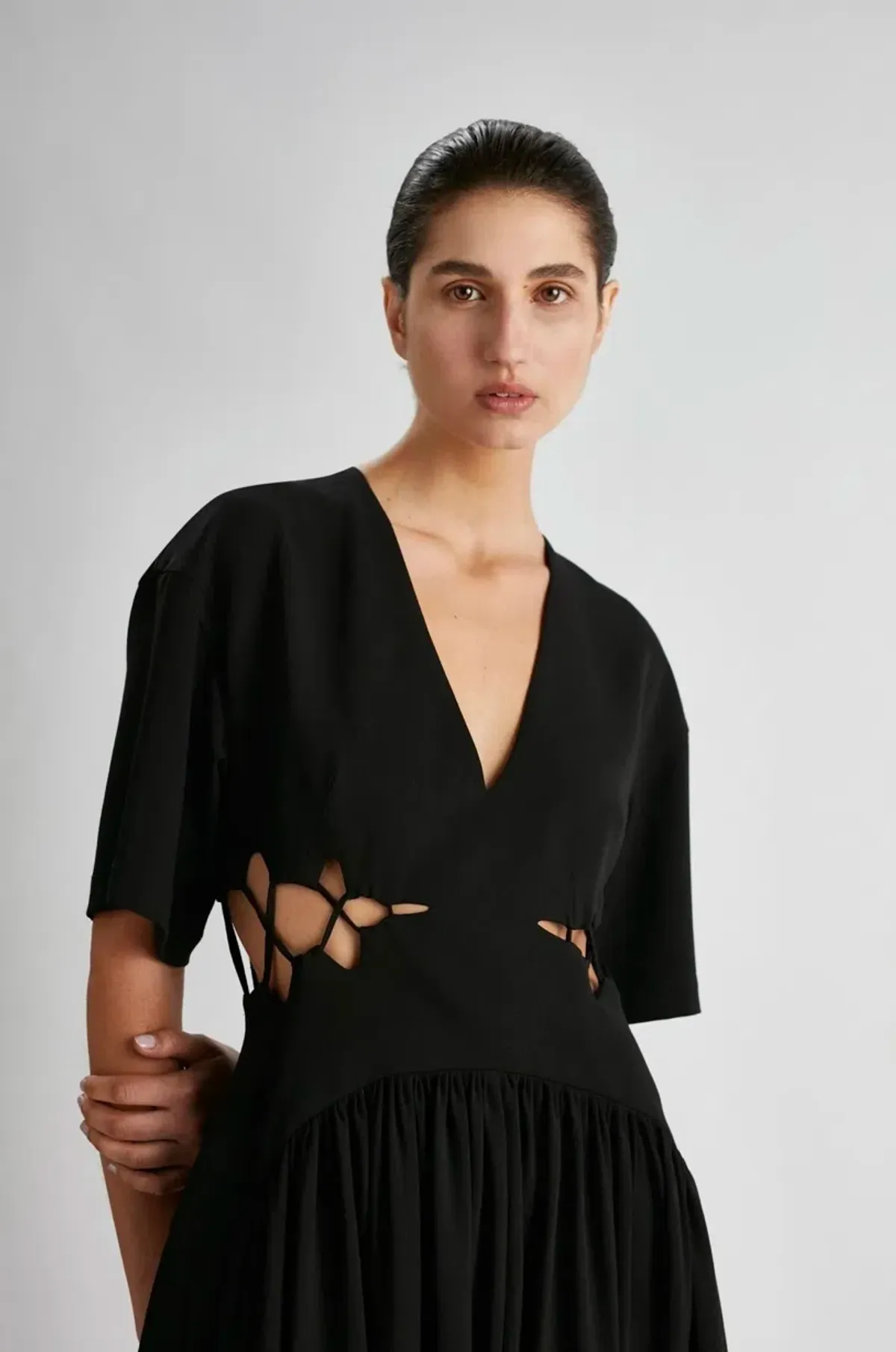 Camilla and Marc Brea Cut Out Dress Black Size 6  - Image 2