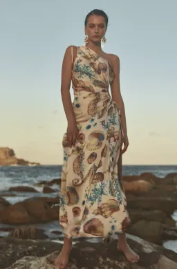 Sonya Moda Nour Seashell Maxi Dress Print Size 8 for rent on The Volte - image 1