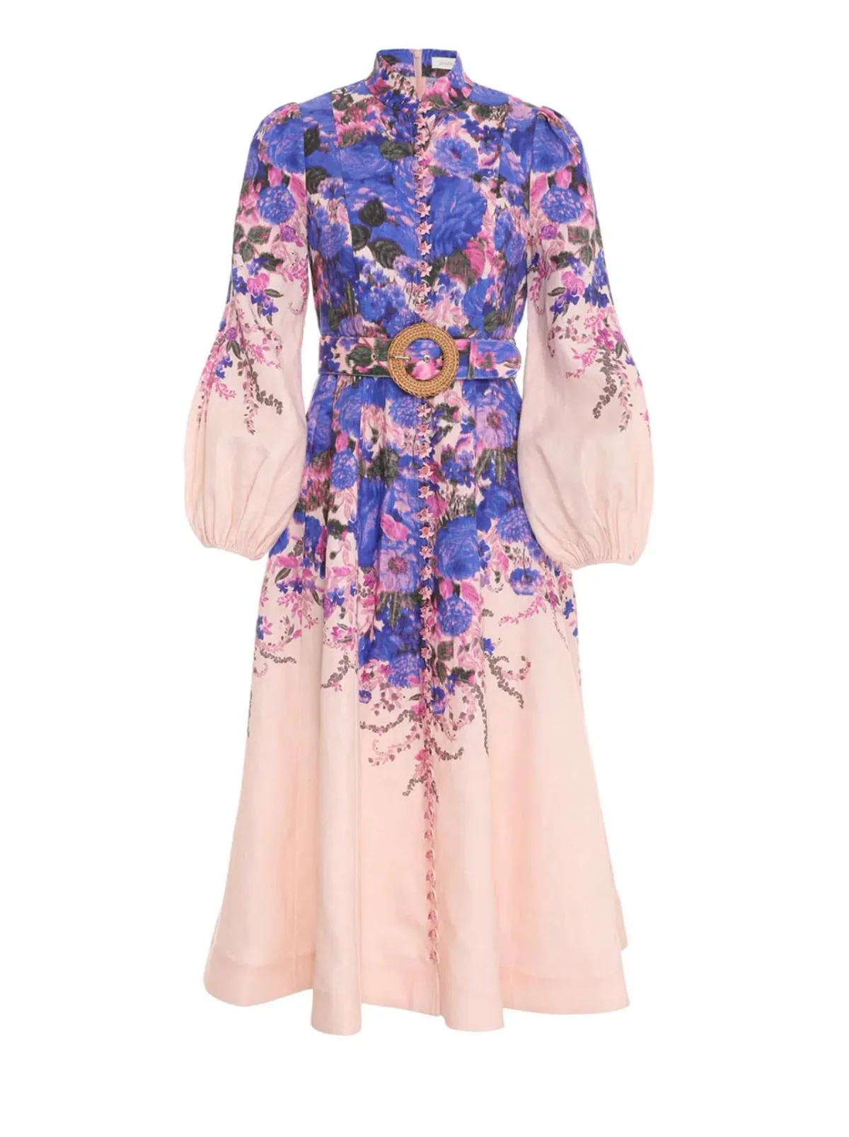 Zimmermann High Tide Buttoned Midi Dress Floral Size 2 / Au 12 - Image 2