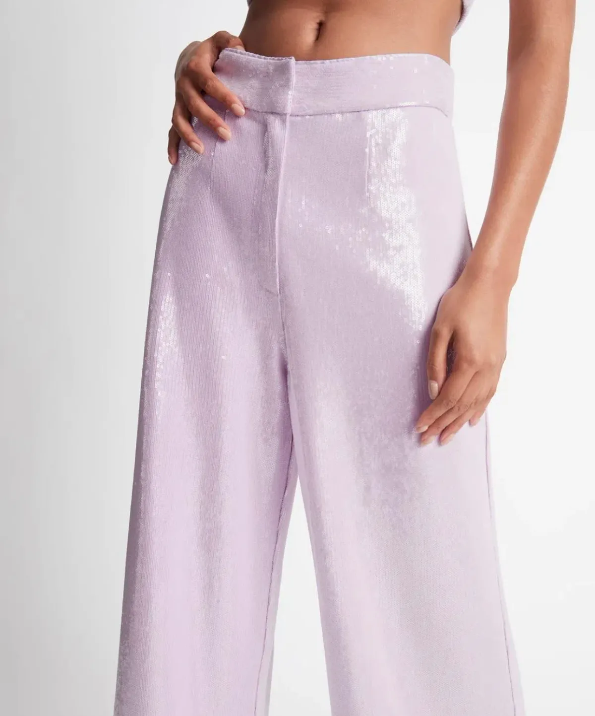 Sheike Cleo Sequin Top Size 14 & Pant Set Lilac  - Image 4