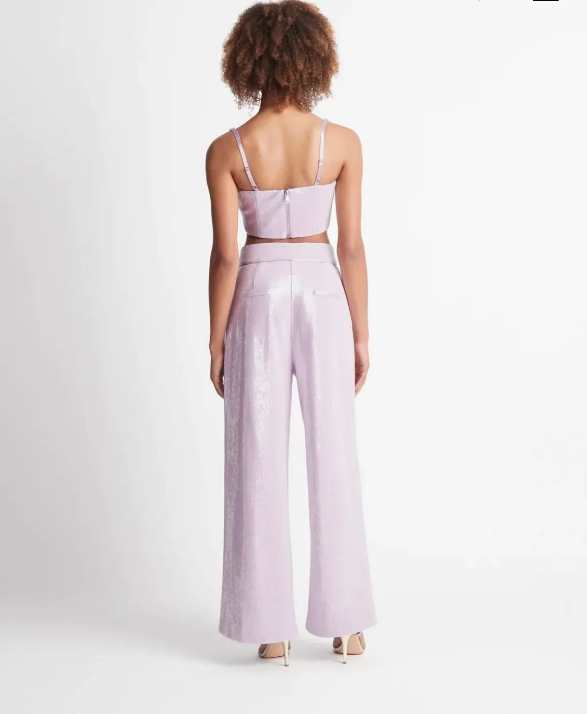 Sheike Cleo Sequin Top Size 14 & Pant Set Lilac  - Image 3