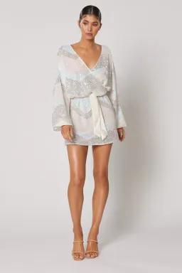Winona Aviva Short Dress Print Size 8 for rent on The Volte - image 1