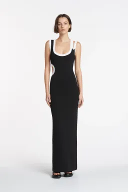 Sir the Label Evalina Cut Out Dress Black Size AU 6 for rent on The Volte - image 1