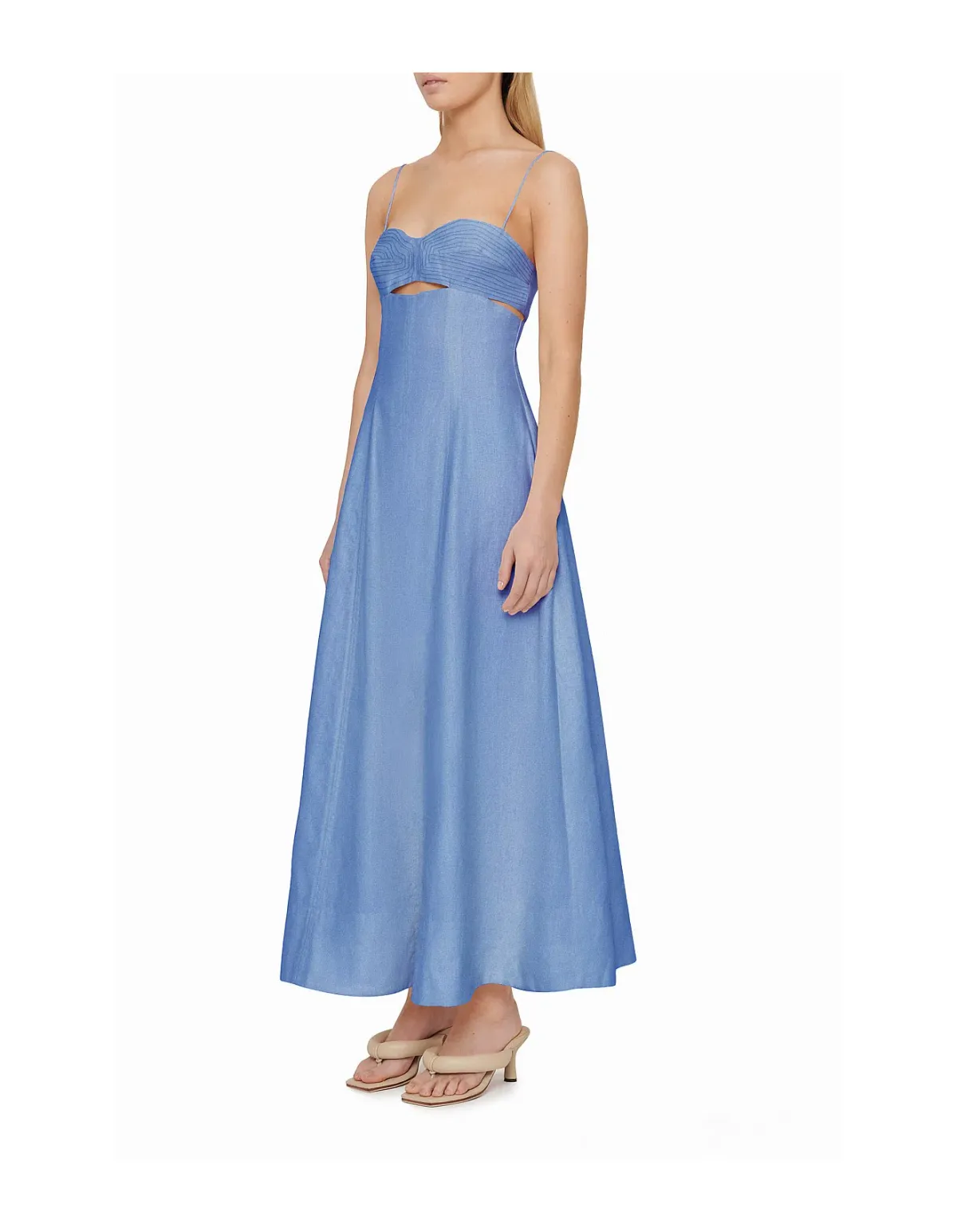 Clea Florence Stitch Dress Marina Blue Size M / Au 10 - Image 3