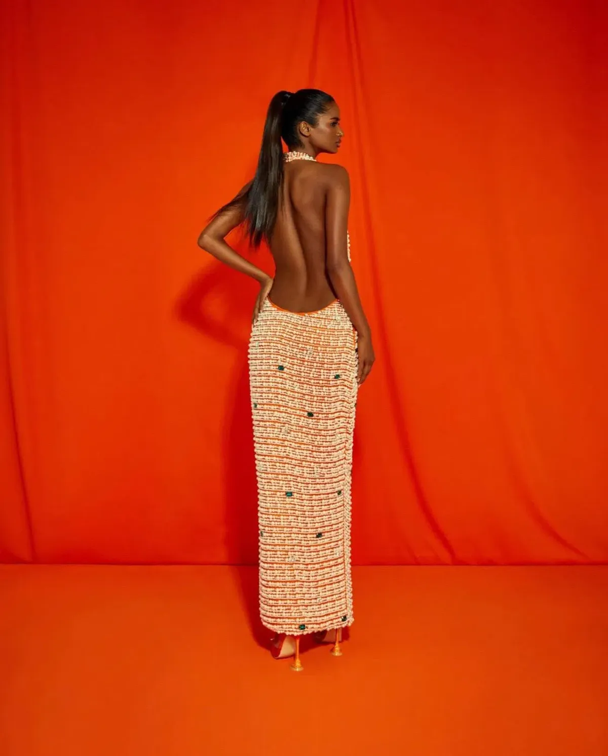 Khanums Kyhlet Maxi Dress Orange Size S / Au 8 - Image 2